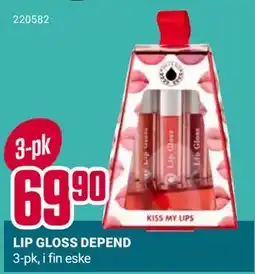 Europris LIP GLOSS DEPEND, NOK 69.9 tilbud