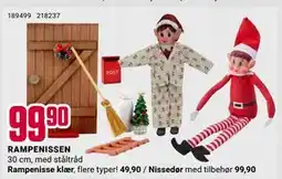 Europris Rampenisse klær, NOK 49.9 tilbud