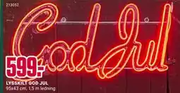 Europris LYSSKILT GOD JUL, NOK 599 tilbud