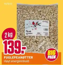 Europris FUGLEPEANØTTER, NOK 139 tilbud