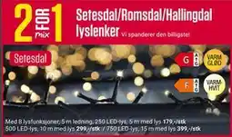 Europris Setesdal/Romsdal/Hallingdal lyslenker tilbud