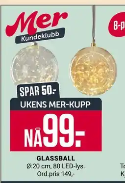 Europris GLASSBALL, App-pris tilbud