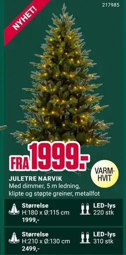 Europris JULETRE NARVIK tilbud