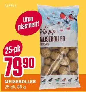 Europris MEISEBOLLER, NOK 79.9 tilbud