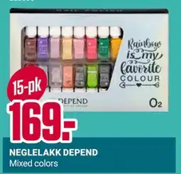 Europris NEGLELAKK DEPEND, NOK 169 tilbud