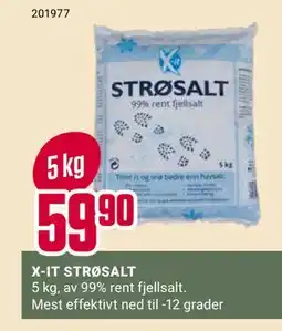 Europris X-IT STRØSALT, NOK 59.9 tilbud