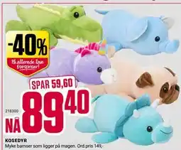 Europris KOSEDYR, NOK 89.4 tilbud