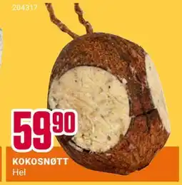 Europris KOKOSNØTT, NOK 59.9 tilbud