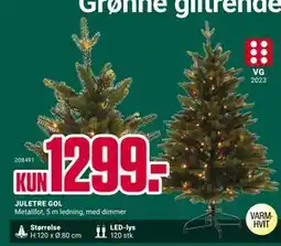 Europris JULETRE GOL, NOK 1299 tilbud