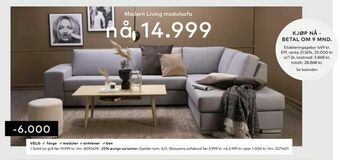 Skeidar Modern Living modulsofa tilbud