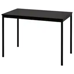 IKEA Sandsberg Bord, svart, 110x67 cm tilbud