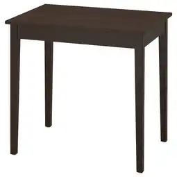 IKEA NÄsinge Bord, mørk brun lasert/bøkefiner, 80x60 cm tilbud