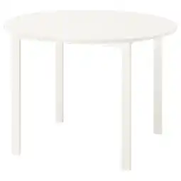 IKEA Vihals Bord, hvit/hvit, 107 cm tilbud