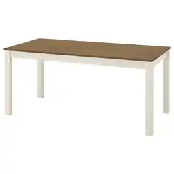 IKEA Ålhult Uttrekkbart bord, beige/brun, 170/220x80 cm tilbud