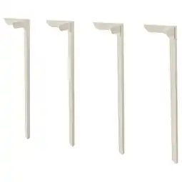 IKEA SkÅlsta Bordbein, rett lys gråbeige tilbud