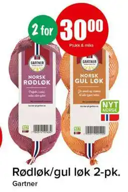 Spar Rødløk/gul løk 2-pk tilbud