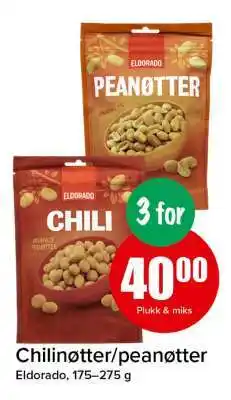 Spar Chilinøtter/peanøtter tilbud