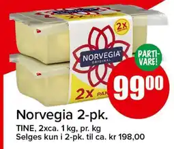 Spar Norvegia 2-pk tilbud