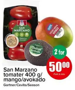 Spar San Marzano tomater 400 g/mango/avokado tilbud