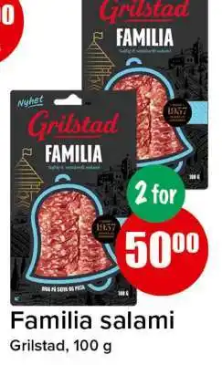 Spar Familia salami tilbud