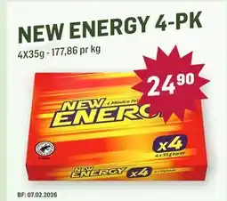 Holdbart New Energy 4-pk., NOK 24.9 tilbud