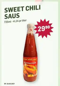 Holdbart Sweet chili saus., NOK 29.9 tilbud