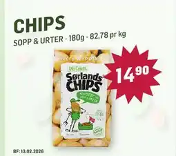 Holdbart Chips, NOK 14.9 tilbud
