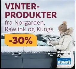 Megaflis VINTERPRODUKTER fra Norgarden, Rawlink og Kungs tilbud