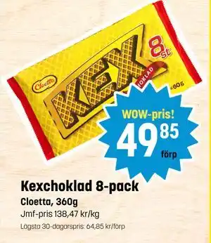 Eurocash Kexchoklad 8-pack, SEK 49.85 tilbud