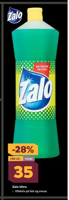 Megaflis Zalo Ultra, NOK 35 tilbud