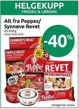 Joker Alt fra Peppes/ Synnøve Revet tilbud