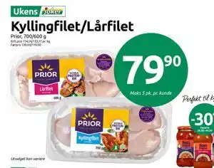 Kyllingfilet/Lårfilet, NOK 79.9