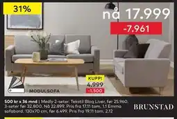 Skeidar Medly 2-seter tilbud