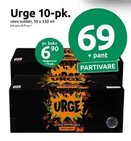 Joker Urge 10-pk, NOK 69 tilbud