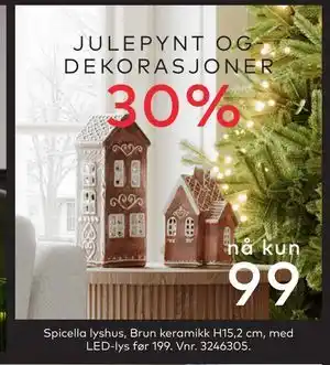 Skeidar Spicella lyshus, NOK 99 tilbud