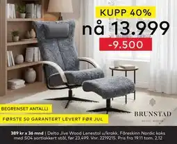 Skeidar Delta Jive Wood Lenestol u/krakk, NOK 13999 tilbud