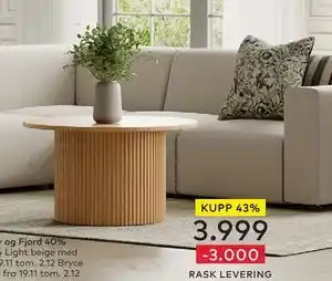 Skeidar Bryce sofabord, NOK 3999 tilbud