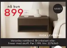 Skeidar Veronika nattbord, NOK 899 tilbud