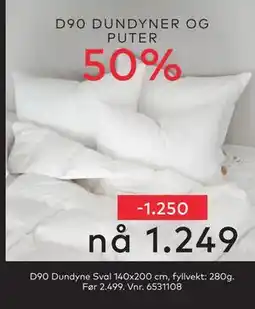 Skeidar D90 Dundyne, NOK 1249 tilbud