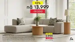 Skeidar Monaco 2,5-seter, NOK 13999 tilbud