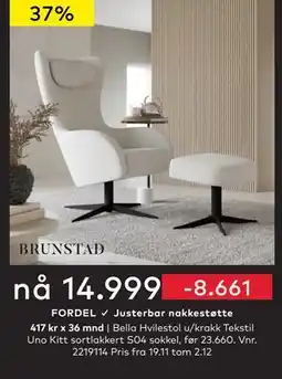 Skeidar Bella Hvilestol, NOK 14999 tilbud