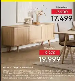 Skeidar Woodcraft skjenk, NOK 24999, Medlemspris tilbud