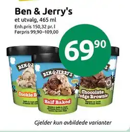 Joker Ben & Jerry's, NOK 69.9 tilbud