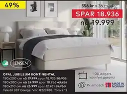 Skeidar OPAL JUBILEUM KONTINENTAL tilbud