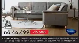 Skeidar Stressless Flora M/tre, NOK 46499 tilbud