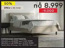 Skeidar COPENHAGEN KONTINENTAL tilbud