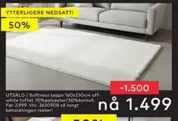 Skeidar Softness teppe, NOK 1499 tilbud