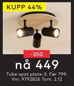 Skeidar Tube spot plate-3., NOK 449 tilbud