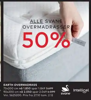 Skeidar EARTH OVERMADRASS tilbud