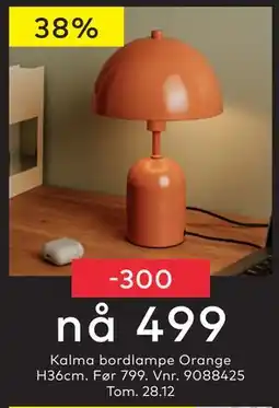 Skeidar Kalma bordlampe, NOK 499 tilbud